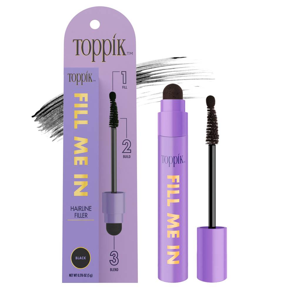 Toppik Fill Me in Hairline Filler, Black Noir (0.18 oz)