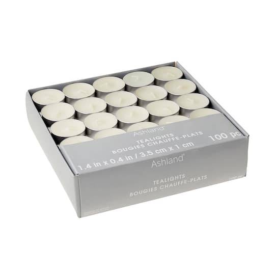 Ashland Ivory Unscented Tealights (100 ct) (1.4"x0.4")