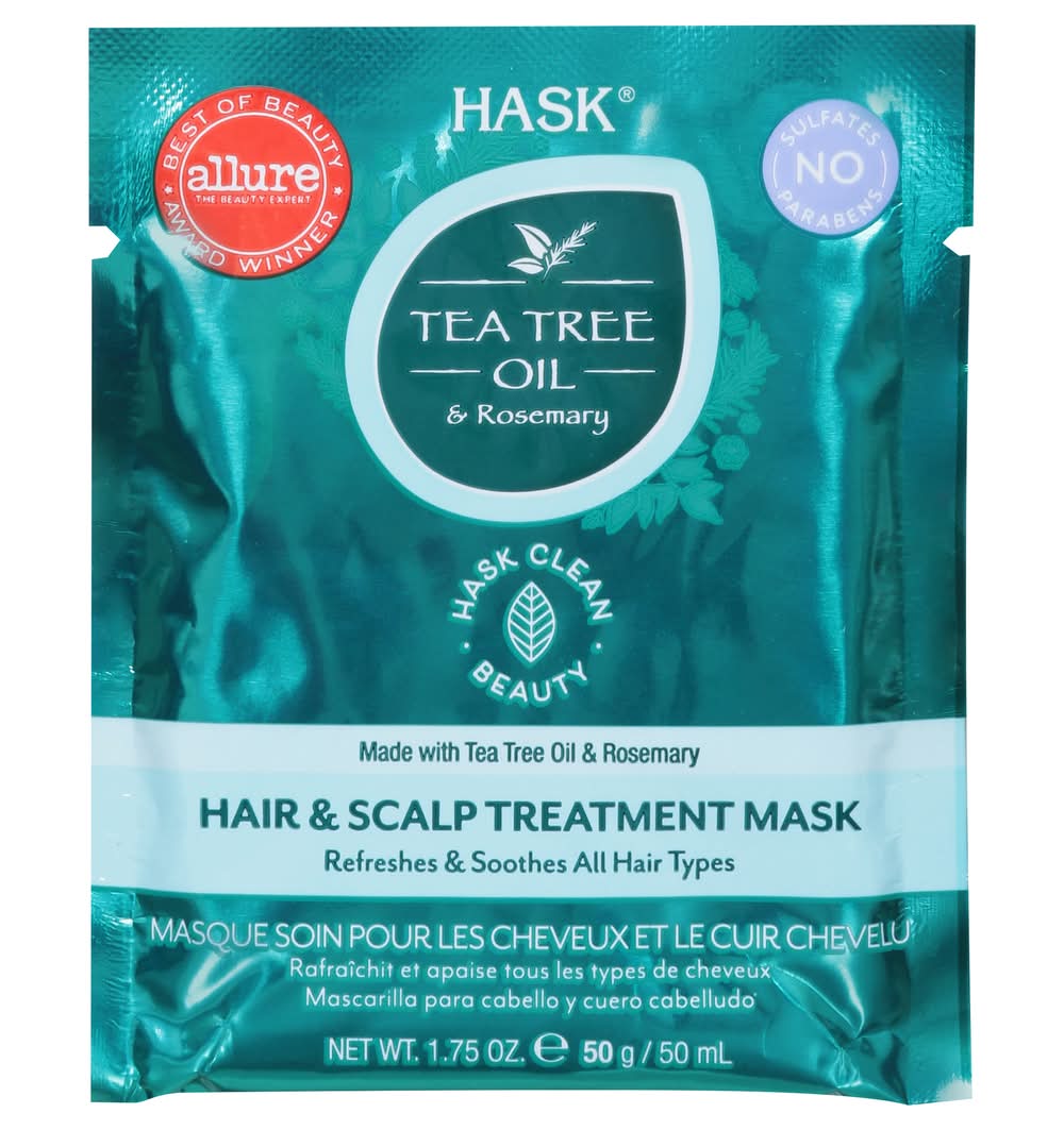 Hask Tea Tree Oil & Rosemary Hair & Scalp Treatment Mask (1.8 oz)