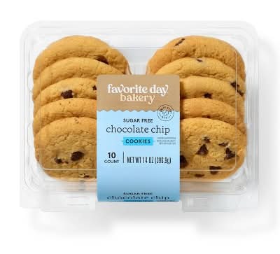 Sugar Free Chocolate Chip Cookies - 14oz - Favorite Day™