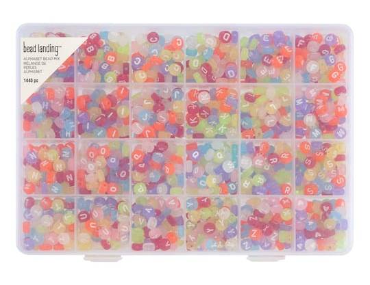 Bead Landing Translucent Alphabet Round Beads (1440 ct)