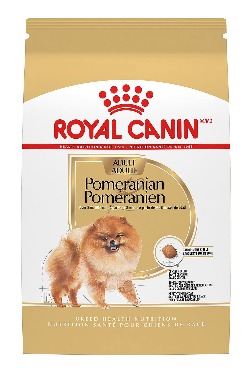 Royal Canin Breed Health Nutrition Pomeranian Adult Dog Dry Food (Flavor: Chicken, Size: 2.5 Lb)