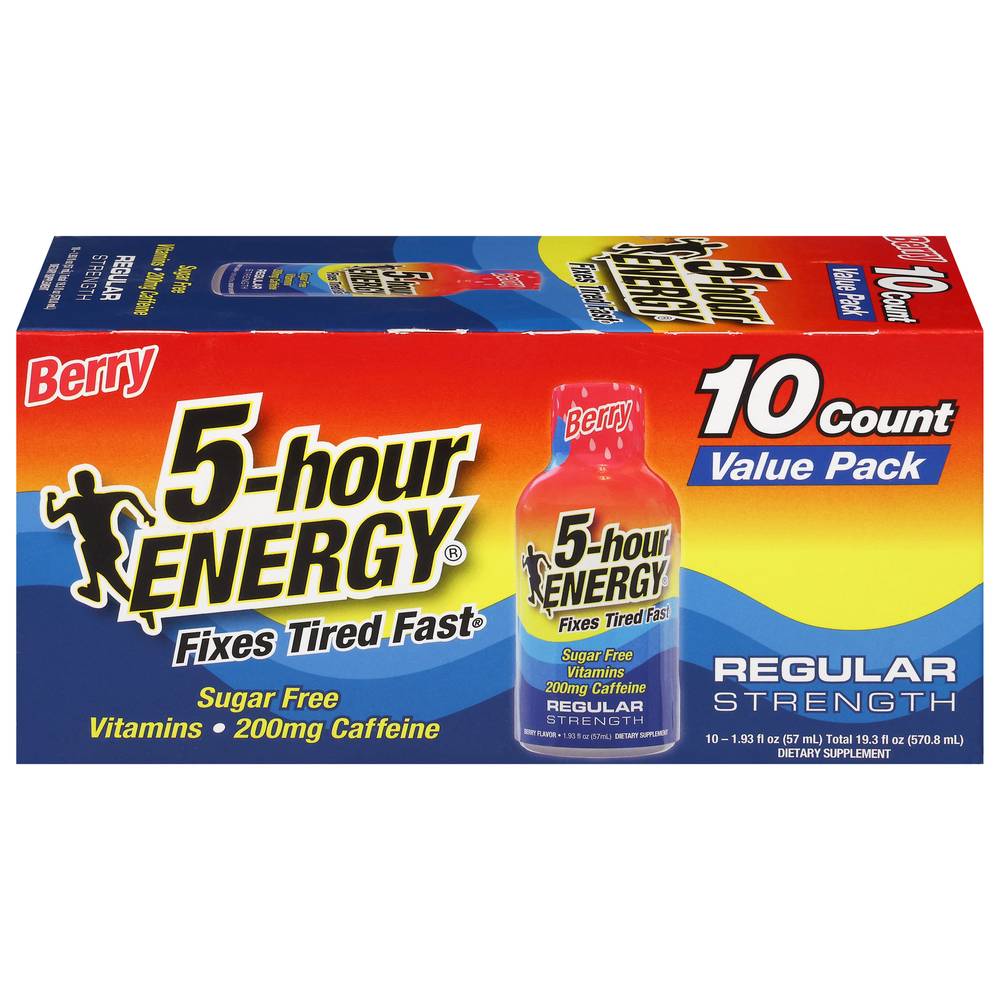 5-Hour Energy Energy Shot Regular Strength Berry (19.3 fl oz)