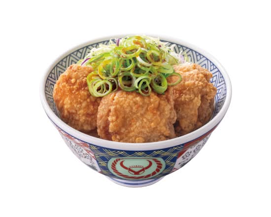ピリ辛青ねぎから揚げ丼