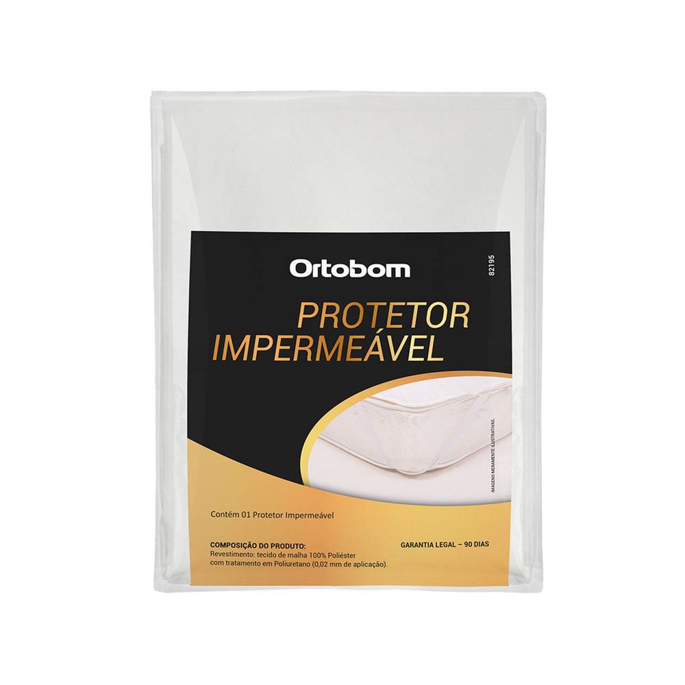 Ortobom protetor impermeável para colchão king branco