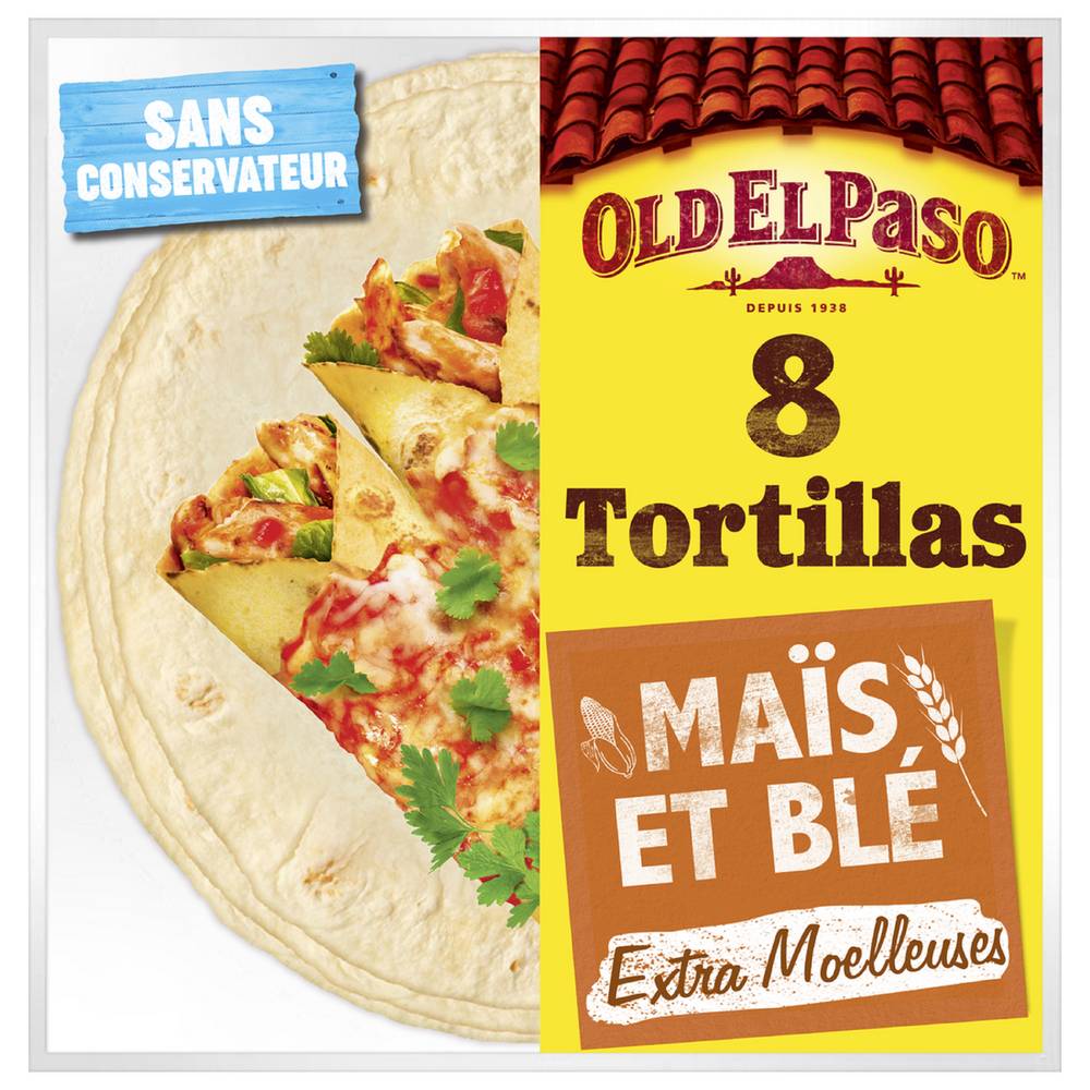 Old El Paso - Tortillas de maïs souples (8 pièces)