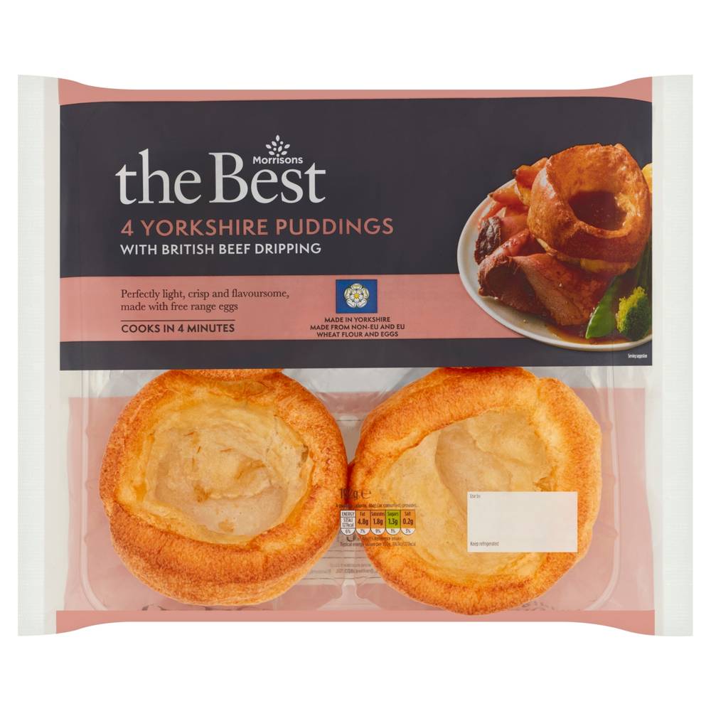 Morrisons The Best Beef Dripping Yorkshire Puddings (192g)