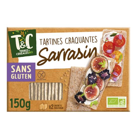 Terres et Céréales - Tartines craquantes sarrasin sans gluten (2 pièces)