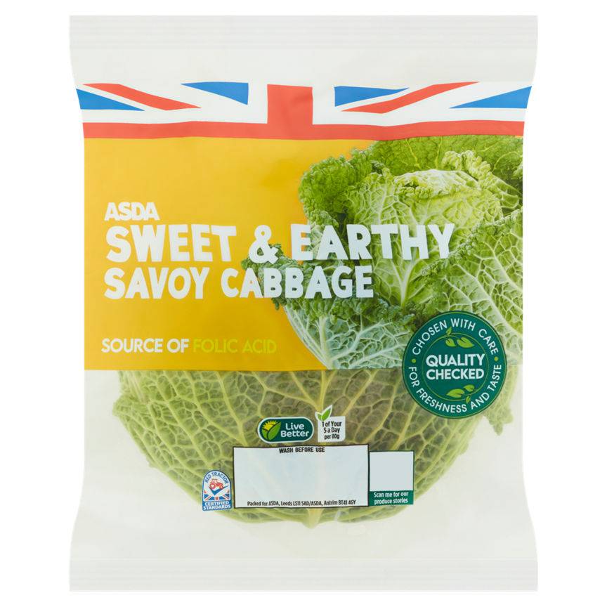 Asda Sweet & Earthy Savoy Cabbage