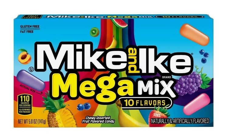 Mike And Ike Mega Mix Chewy Assorted Candy 4.25oz