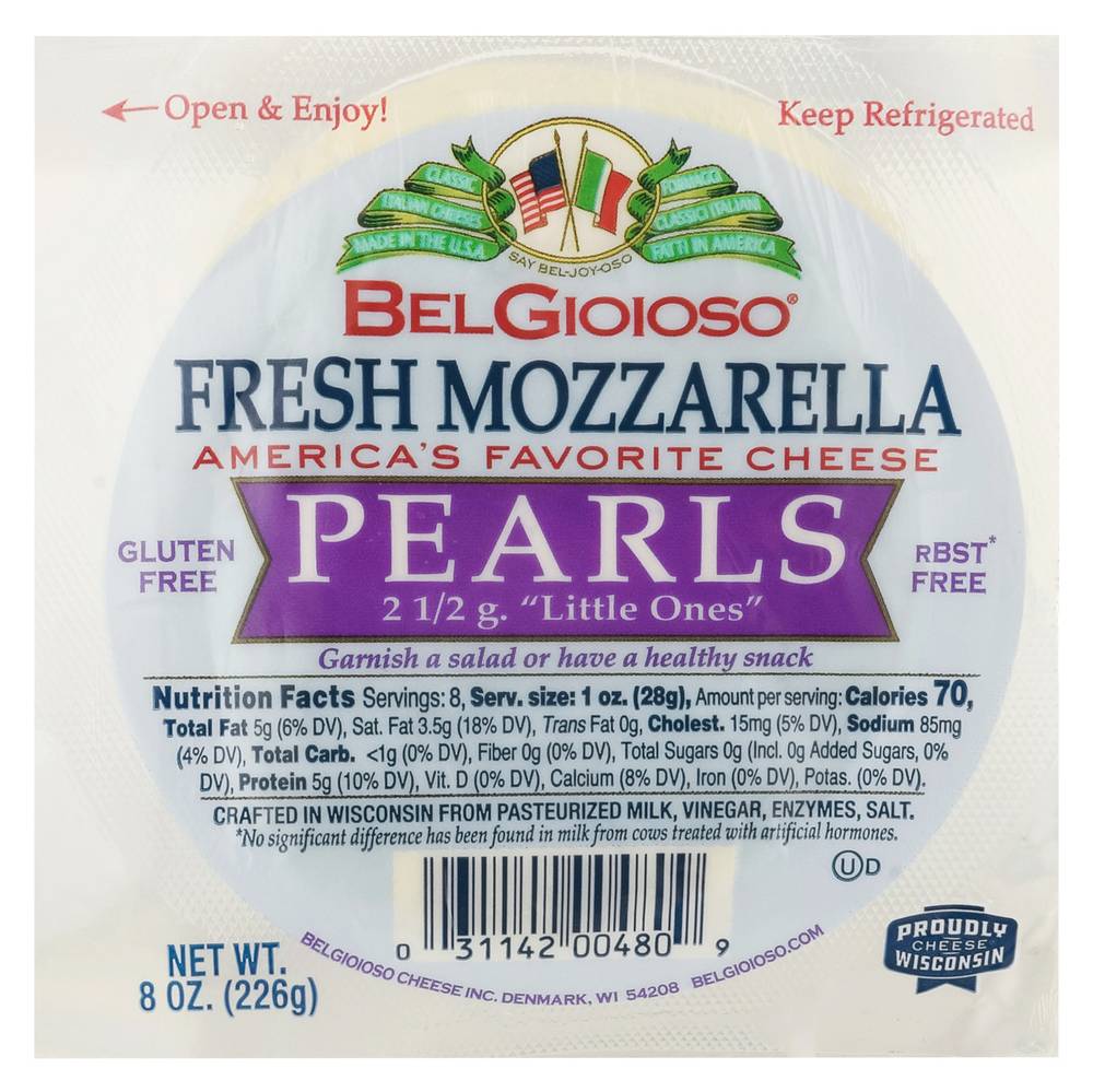 BelGioioso Pearls Fresh Mozzarella Cheese (8 oz)