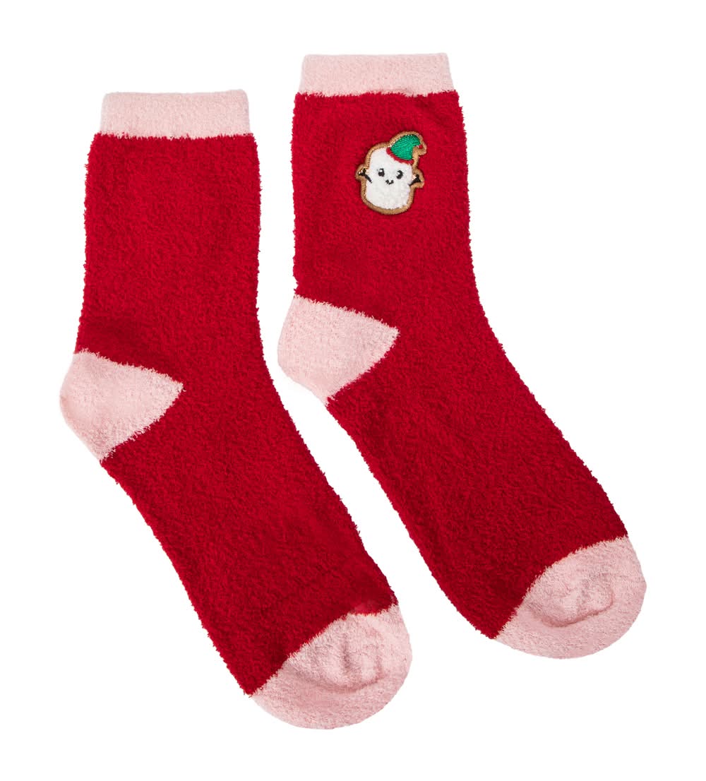 Christmas Holiday Crew Sock 1-Pair Red Multi