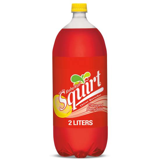 Squirt Ruby Red Naturally Flavored Citrus And Berry Soda