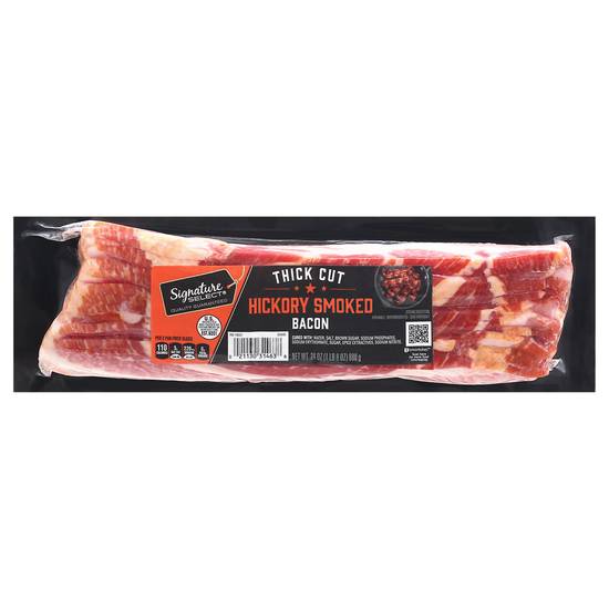Signature Select Thick Cut Hickory Smoked Bacon (24 oz)