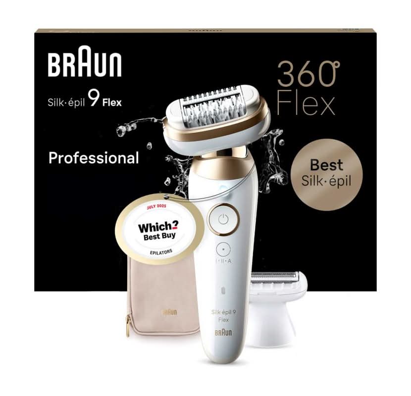 Braun Silk-�pil 9 Flex, Epilator For Easy Hair Removal, 9-041 3D