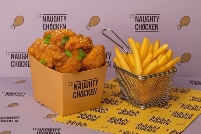 Naughty Tenders + Side 🍗🍟