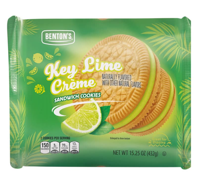 Benton's Sandwich Cookies, Key Lime Creme (15.25 oz)