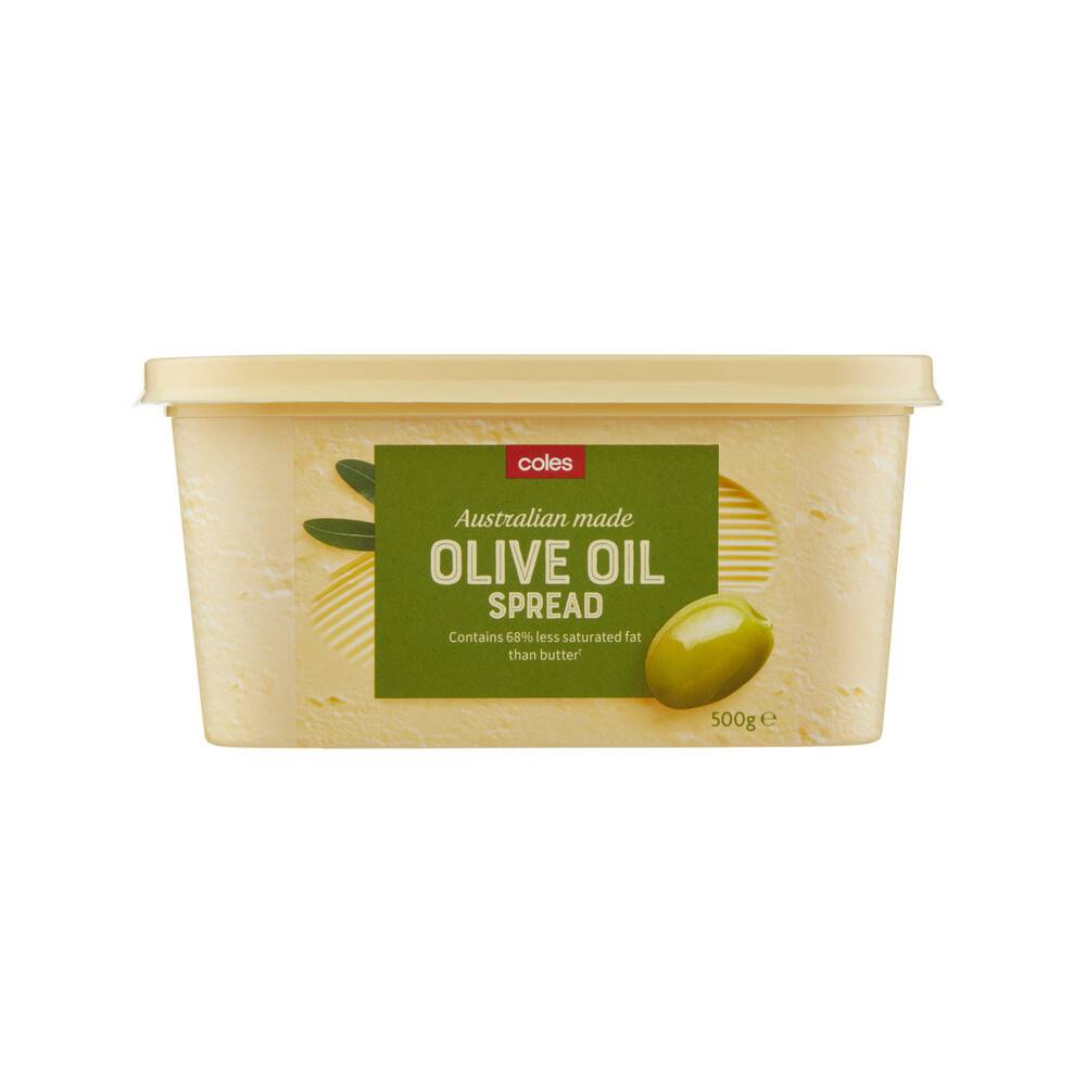 Coles Dairy Spread Olive Oil 500g