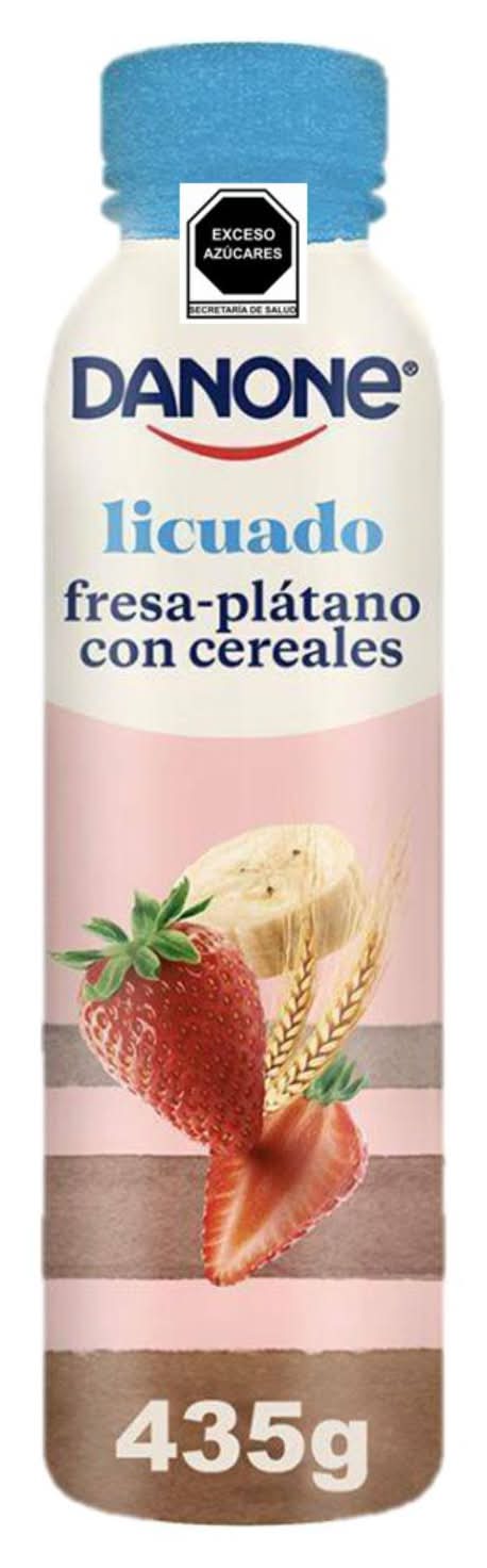 Danone · Licuado, fresa - plátano - cereales (450 g)