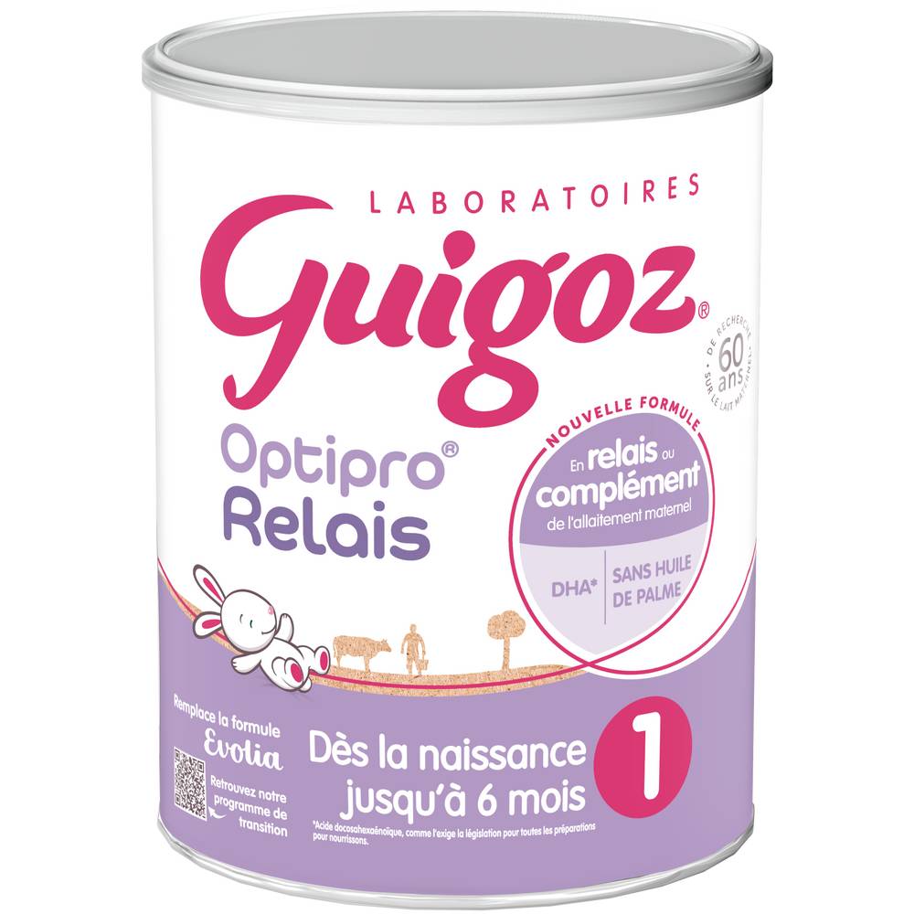 Nestlé - Guigoz evolia lait bébé en poudre 1er âge