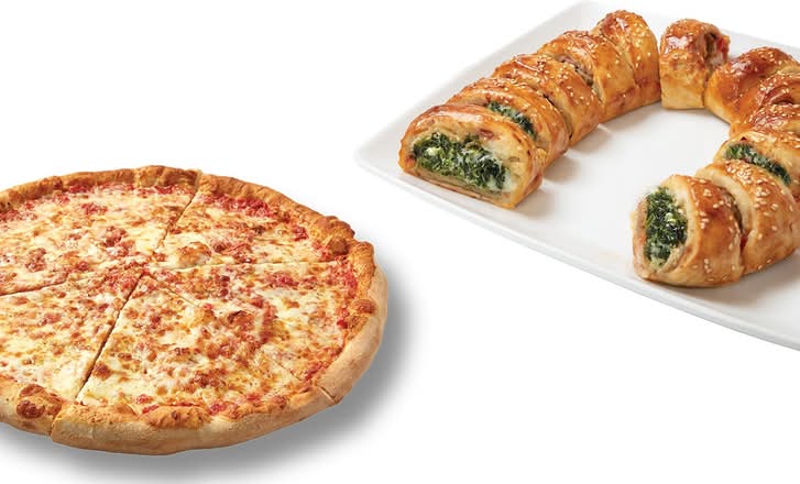 17" XL NY 1 Topping Pizza + Whole Stromboli