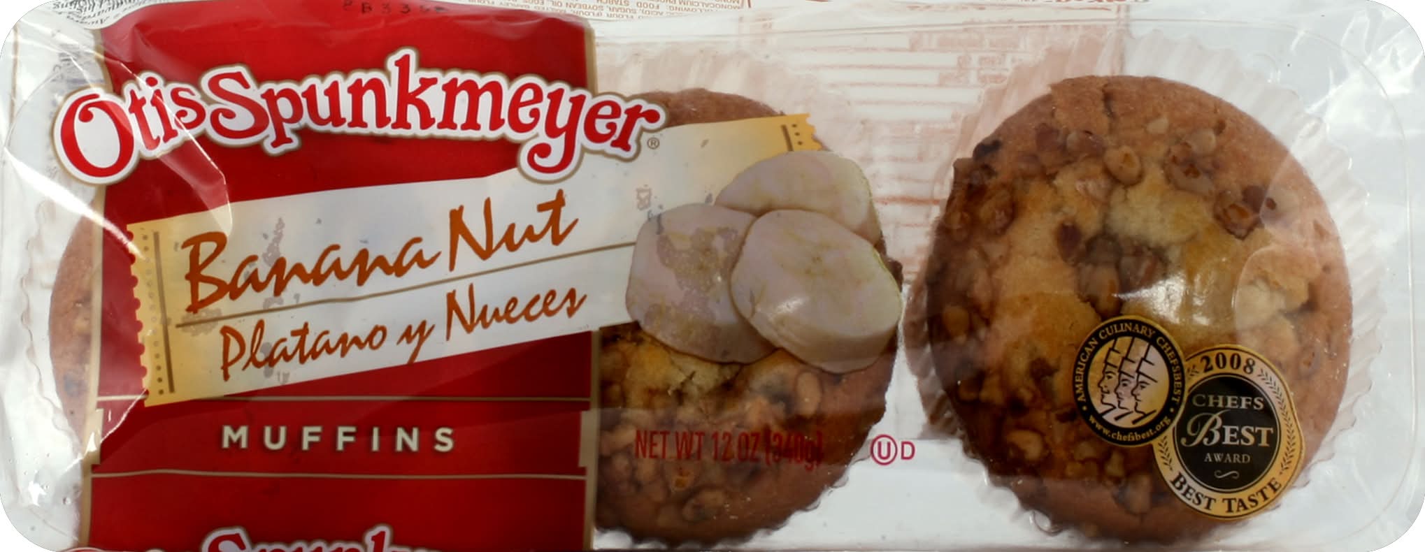 Otis Spunkmeyer Tray Pack Banana Nut Muffin 4 Oz Frozen (3 ct, 4 oz)
