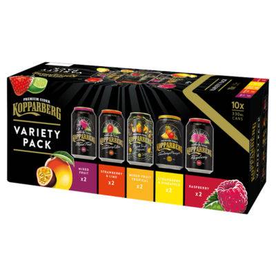 Kopparberg Assorted, Premium Cider (10 x 330ml)