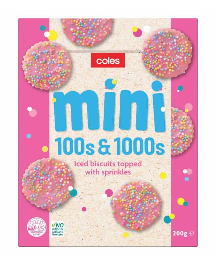 Coles 100'S & 1000's Kids Mini Biscuits (200g)