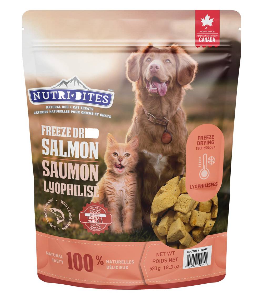Nutribites Saumon Lyophilise 520 G / Nutribites Freeze Dried Salmon 520 G