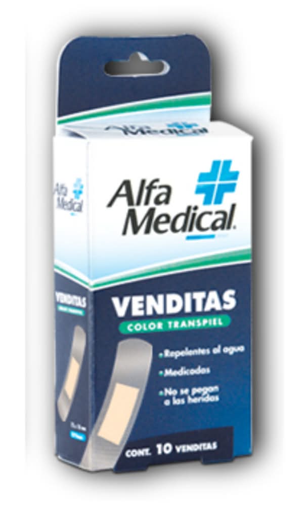 Alfa Medical · Venditas adhesivas transpiel (20 g)