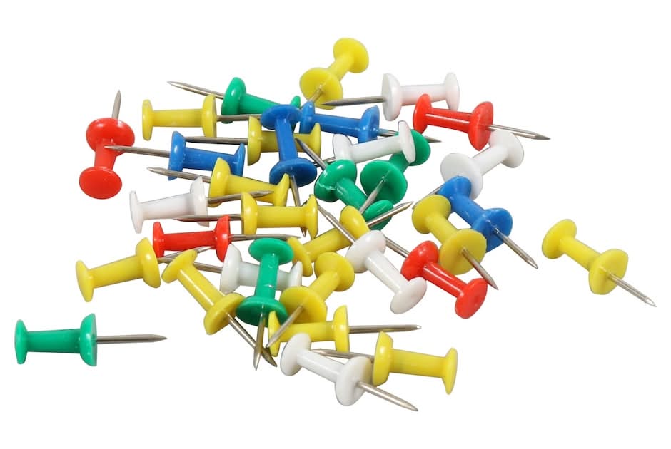 Jot Push Pins packs, Assorted (120 ct)