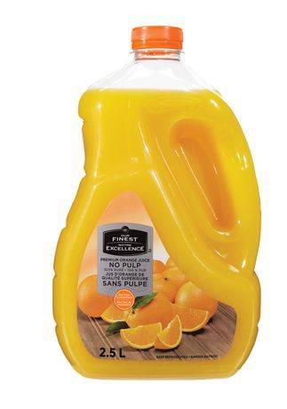 Our finest jus d'orange de qualité supérieure notre excellence sans pulpe (2,5 l) - orange juice without pulp (2.5 l)