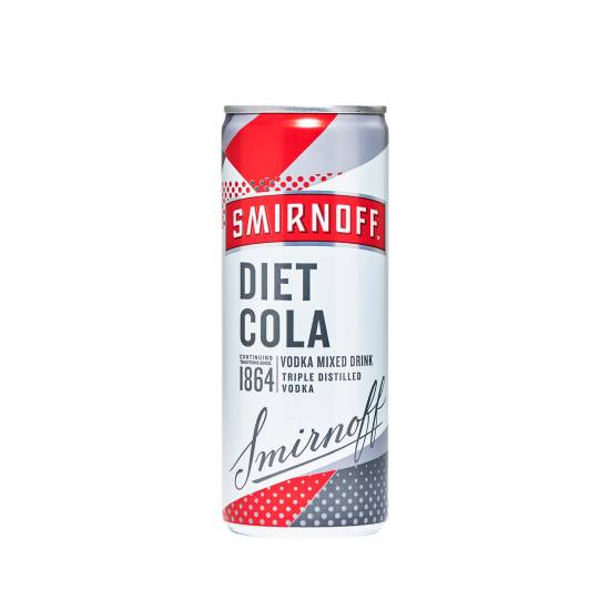 Smirnoff No.21 Vodka and Diet Cola Ready To Drink Premix Can (250ml)