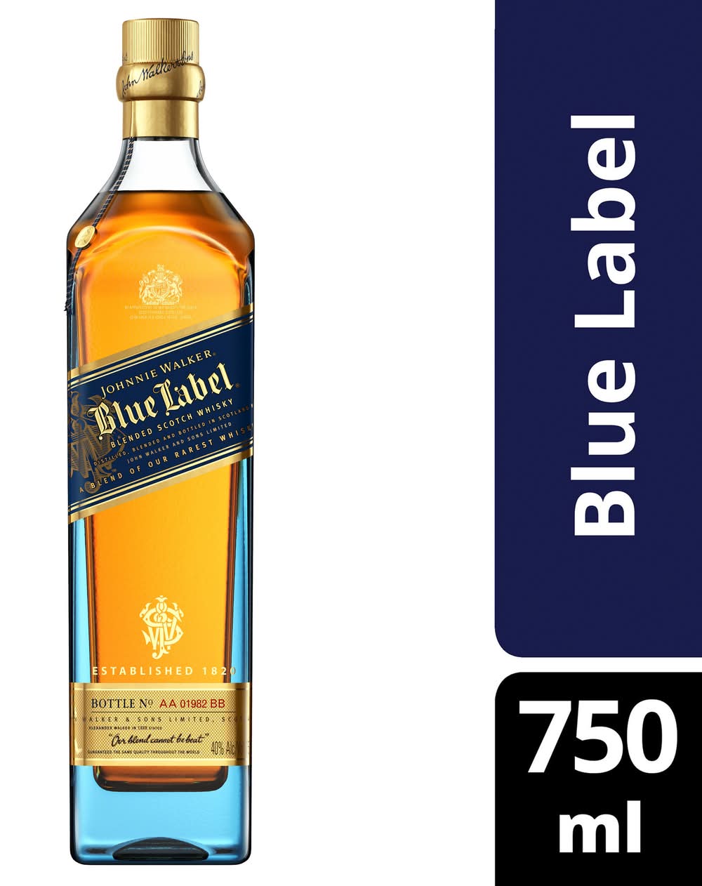 Johnnie Walker Blue Label Blended Scotch Whisky (750 ml)