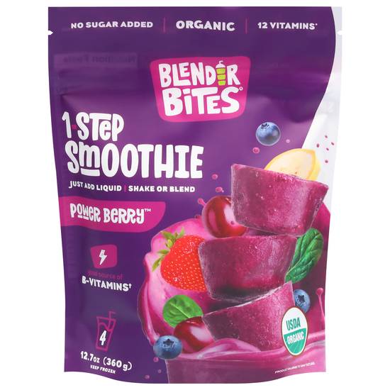 Blender Bites Organic 1 Step Smoothie (12.7 oz) (power berry)