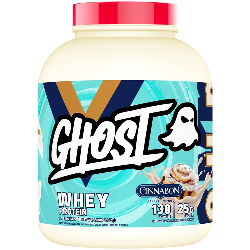 Ghost Whey Protein Powder, Cinnabon (76.8 oz)