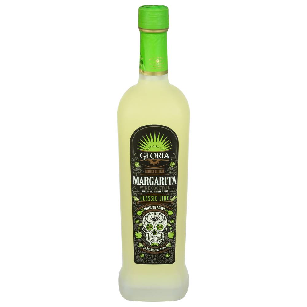 Rancho La Gloria 100% De Agave Margarita Classic Lime Cocktail (750 ml)