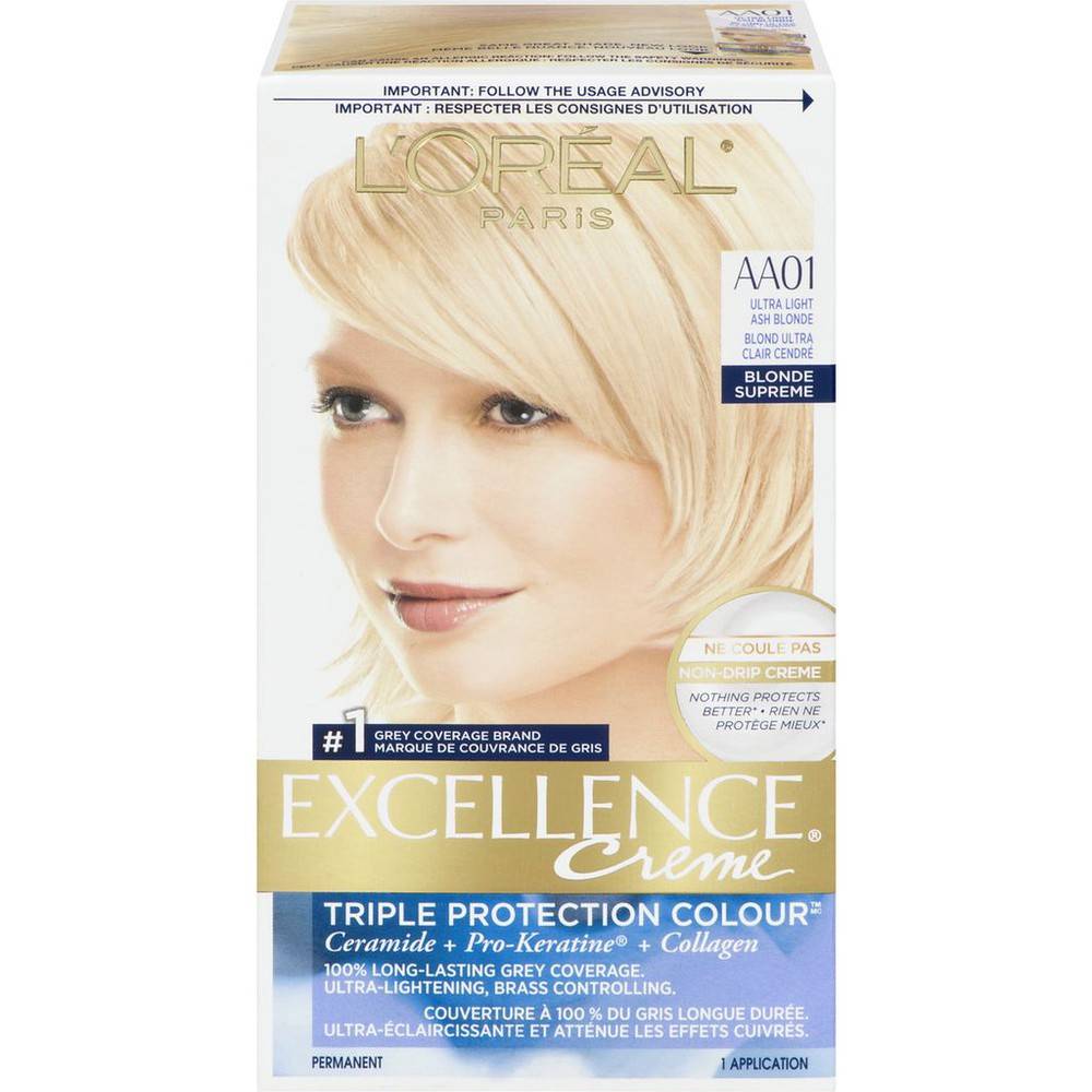 L'Oréal Excellencecrème, Aa01 Ultra Light Ash Blonde (100 g)
