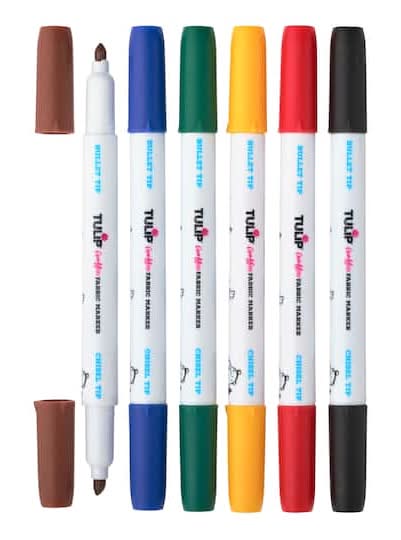 Tulip Graffiti Fabric Rainbow Markers, 5.5 x 3.9 x 0.63 inch, Multicolor (6 ct)