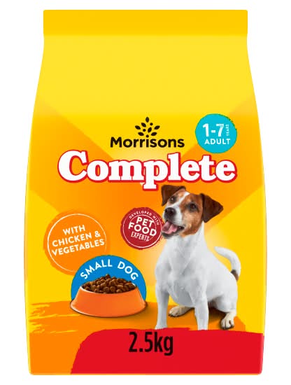Morrisons Complete With Chicken and Vegetables Adult Small Dog Food (2.5kg)