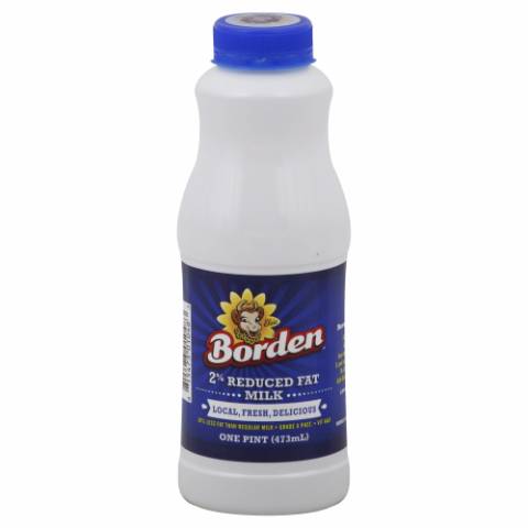 Borden 2% Reduced Fat Milk 1 Pint