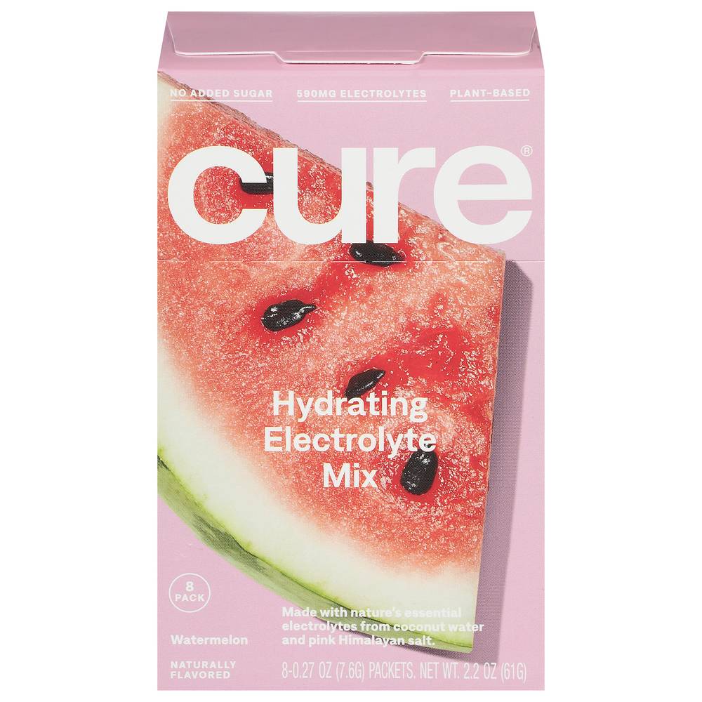 Cure Hydrating Electrolyte Mix (8 pack, 0.27 oz) (watermelon)