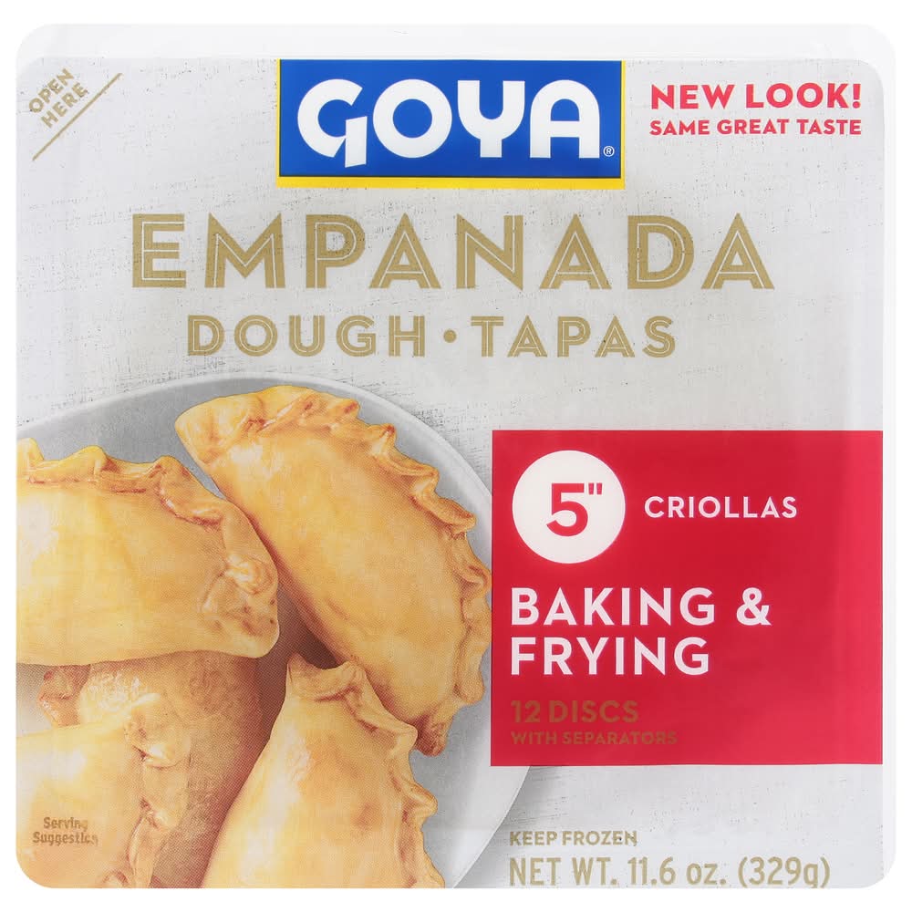 Goya Baking & Frying Empanada Dough, 5 in (11.6 oz, 12 ct)