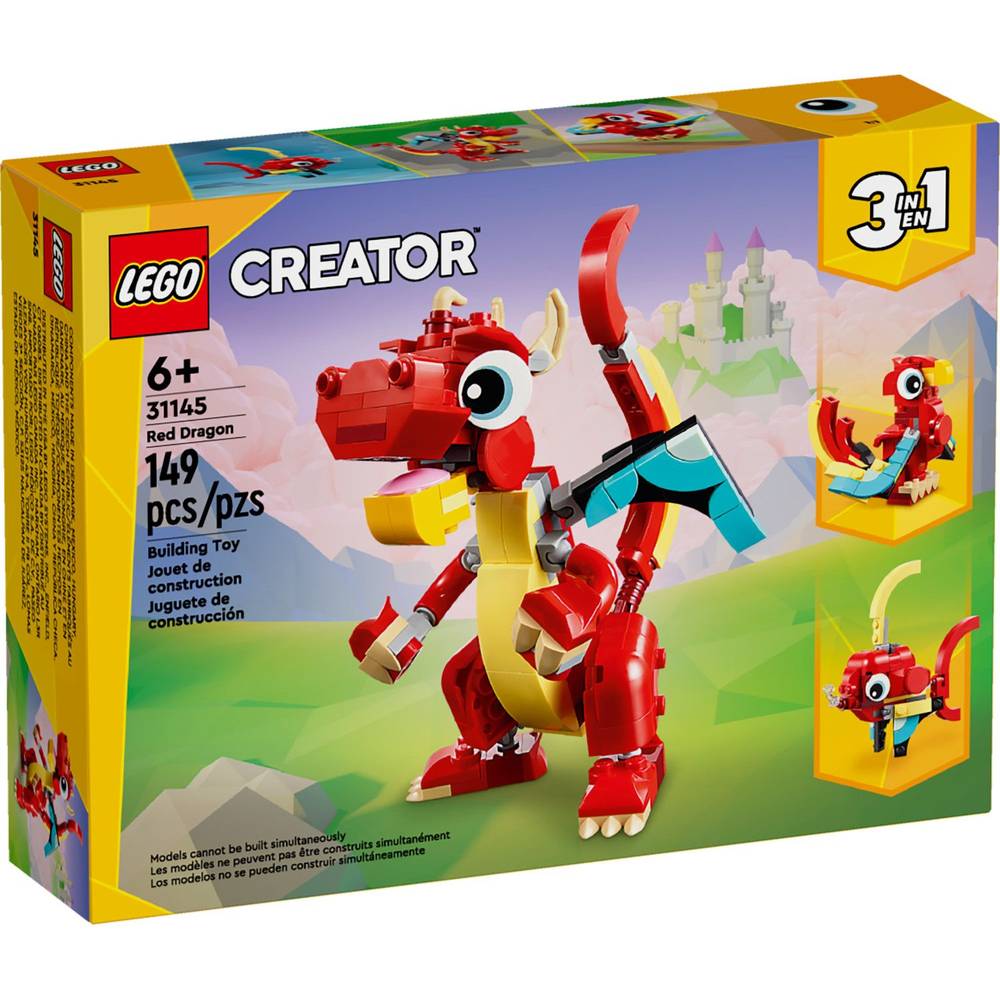 LEGO Creator 3-in-1 Red Dragon 31145