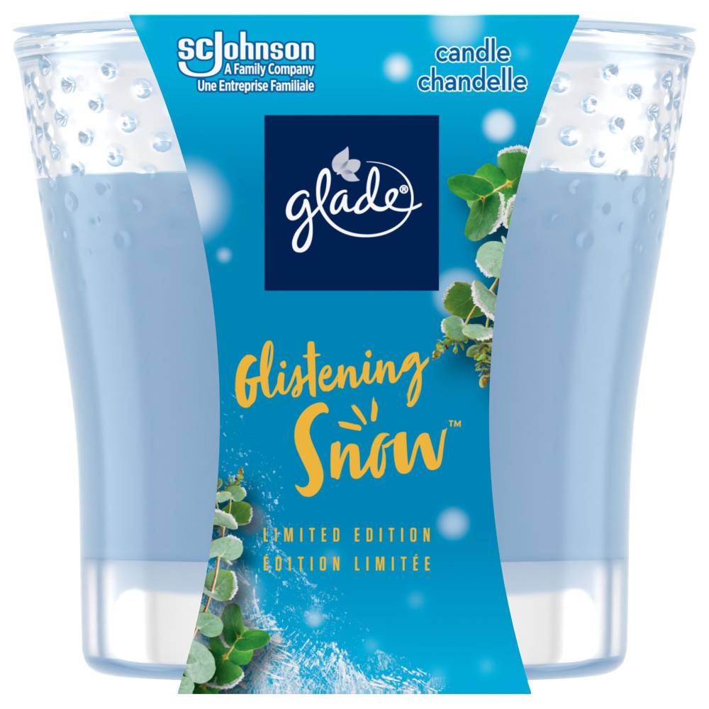 Glade Glistening Snow Jar Scented Candle