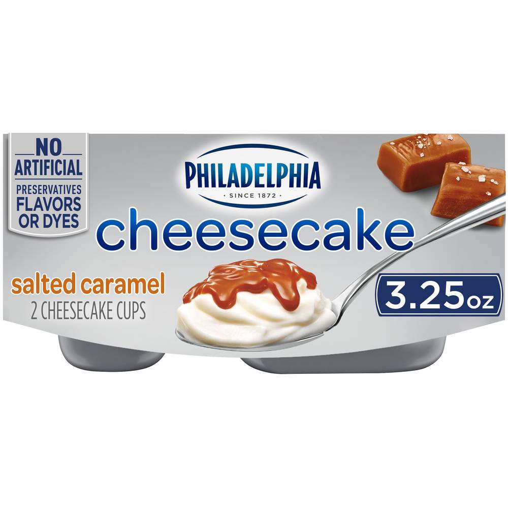 Philadelphia Cheesecake Cups, Salted Caramel (3.25 oz, 2 ct)