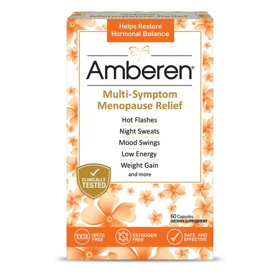 Amberen Multi Symptom Menopause Relief Capsules - 60 ct