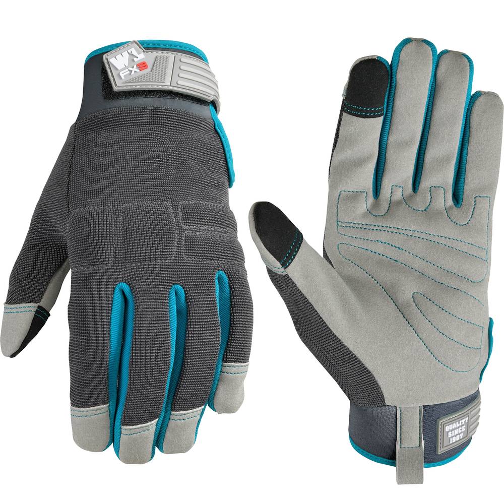 Wells Lamont Medium Gray Synthetic Leather Gloves, (1-Pair) | 7875M-L01