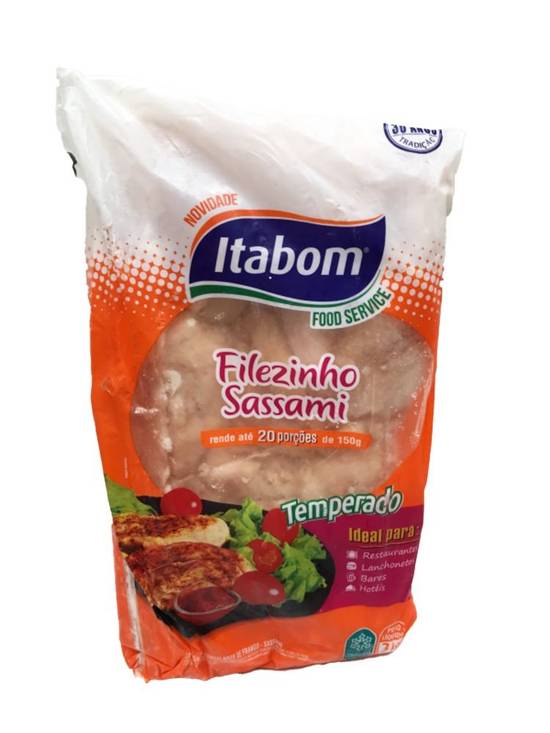 Itabom filezinho de frango sassami temperado congelado (3kg)