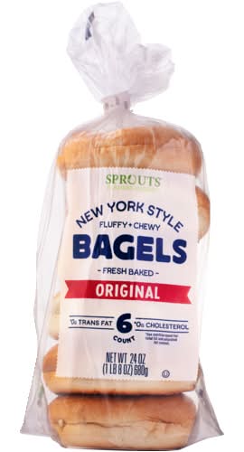 Sprouts Farmers Market Original New York Style Bagels 6 Count